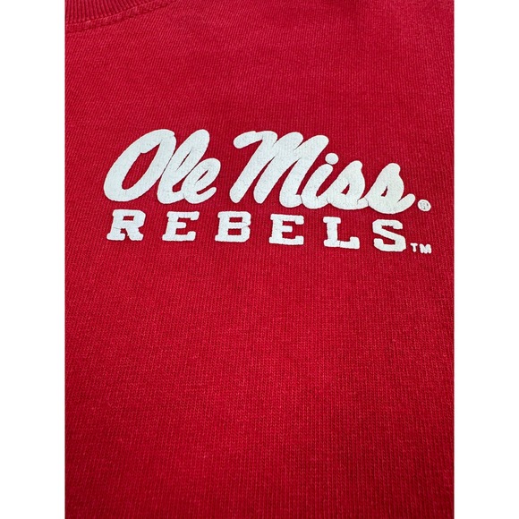 VTG Spirit Jersey Ole Miss Rebels Size XL Red Long Sleeve Hotty Toddy RN131422 - Picture 3 of 15